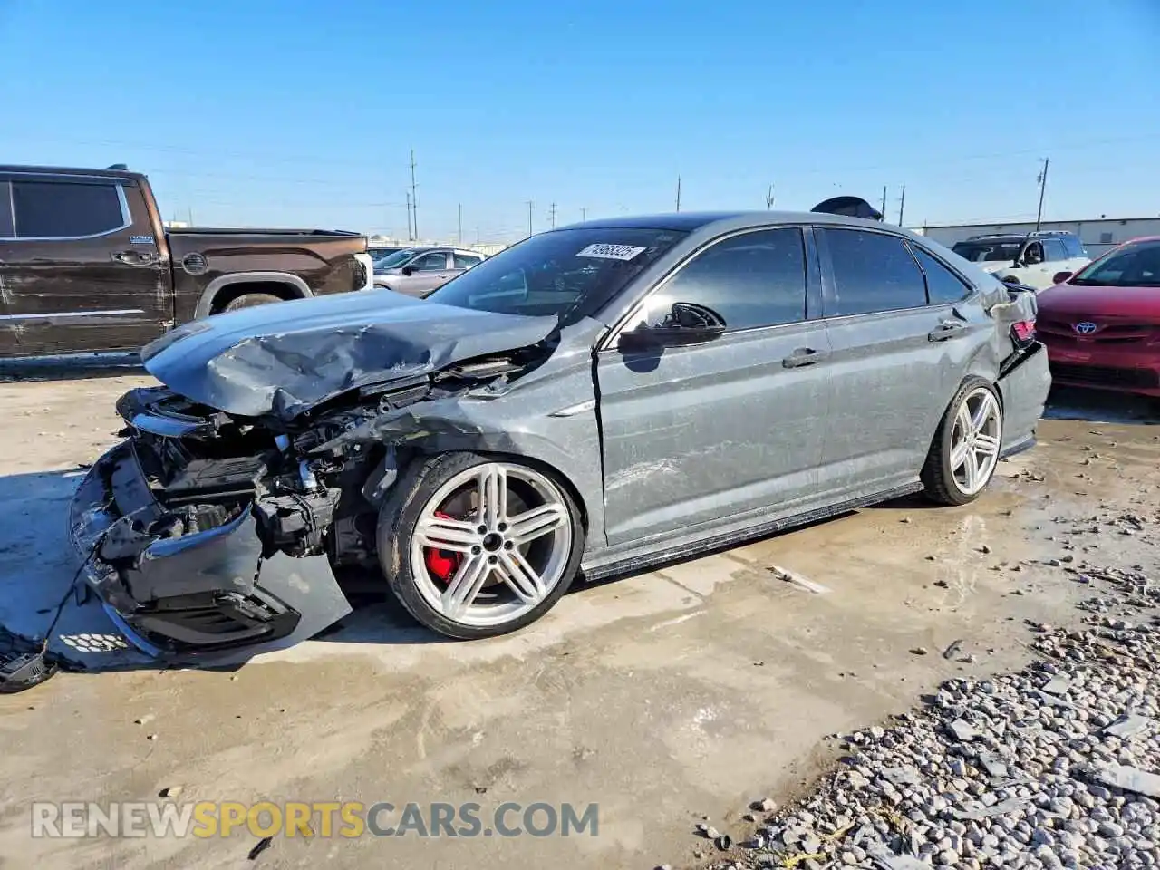 1 Photograph of a damaged car 3VW6T7BU2MM096370 VOLKSWAGEN JETTA 2021