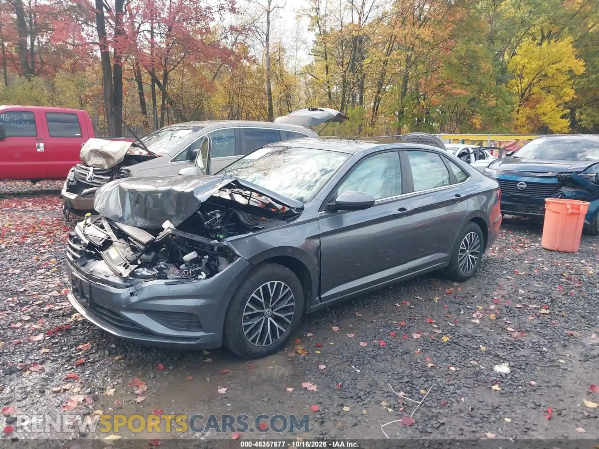 2 fotografías del automóvil dañado 3VWC57BU2MM002713 VOLKSWAGEN JETTA 2021