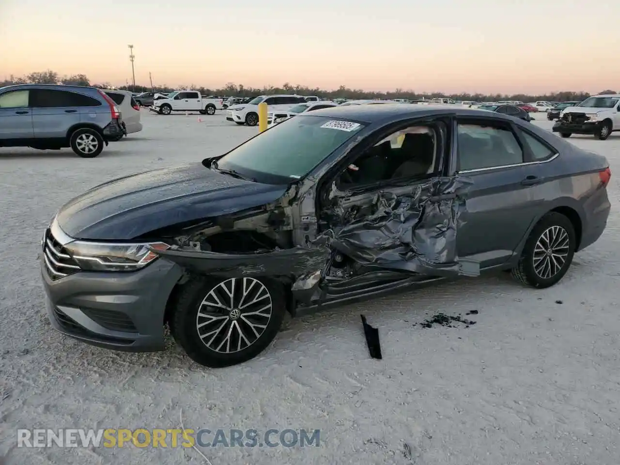 1 Photograph of a damaged car 3VWC57BU2MM079615 VOLKSWAGEN JETTA 2021