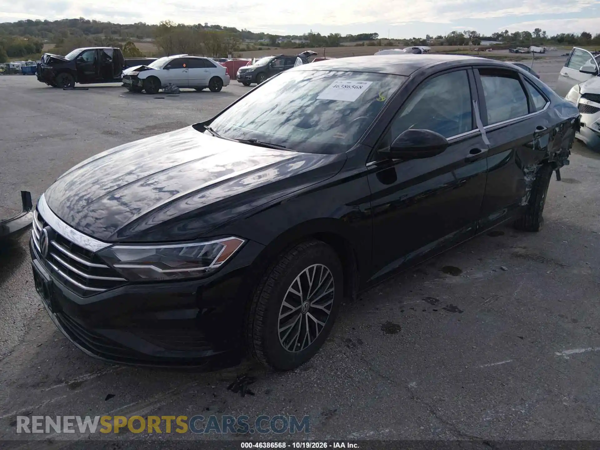 2 fotografías del automóvil dañado 3VWC57BU3MM008374 VOLKSWAGEN JETTA 2021