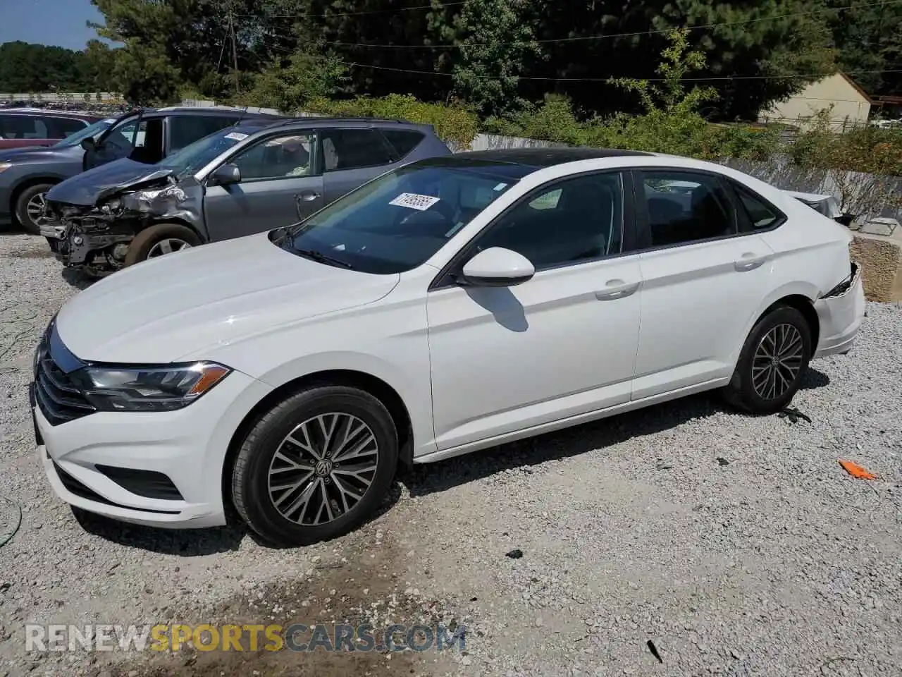 1 Photograph of a damaged car 3VWC57BU4MM023739 VOLKSWAGEN JETTA 2021