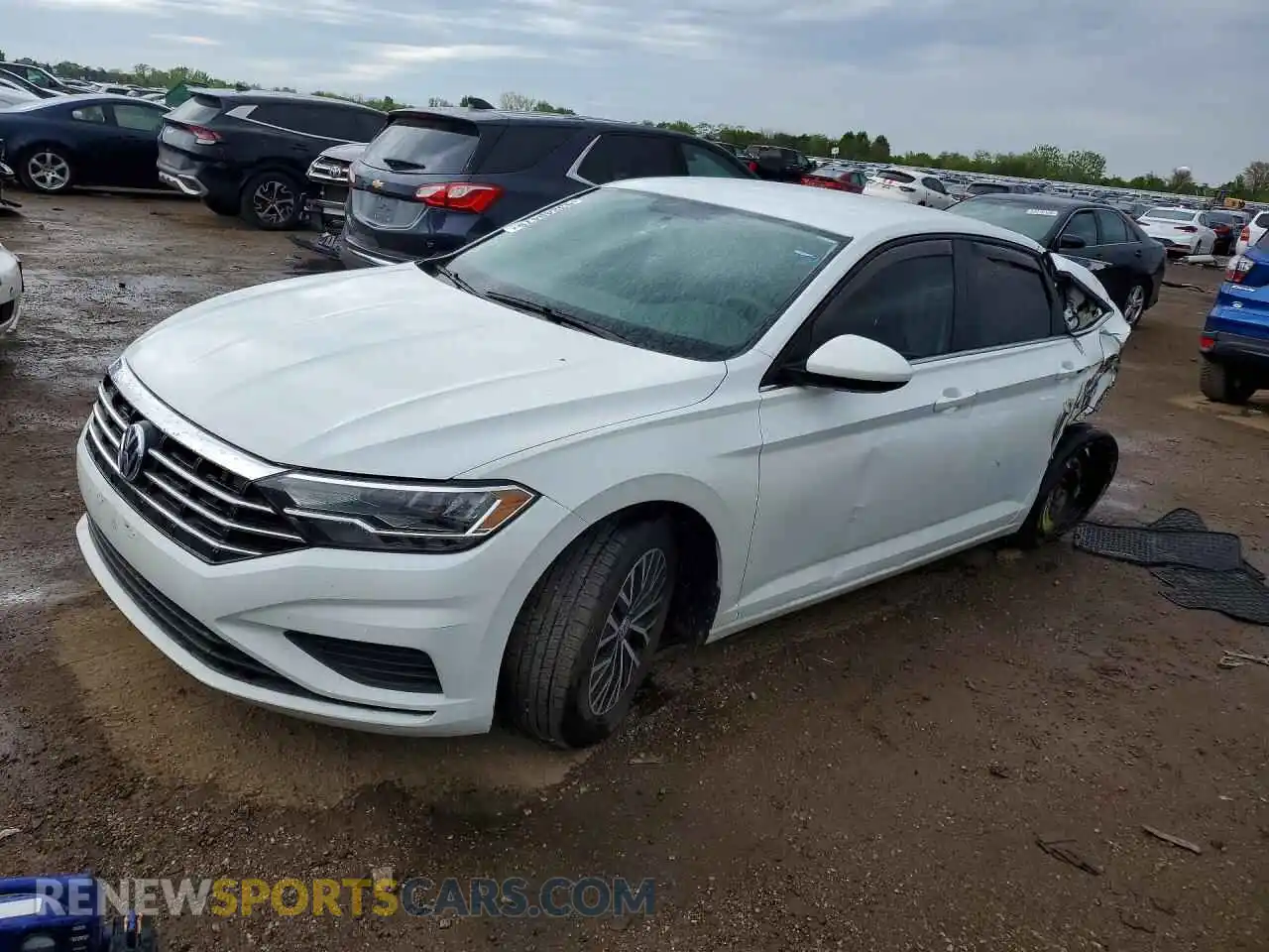 1 Photograph of a damaged car 3VWC57BU4MM053159 VOLKSWAGEN JETTA 2021