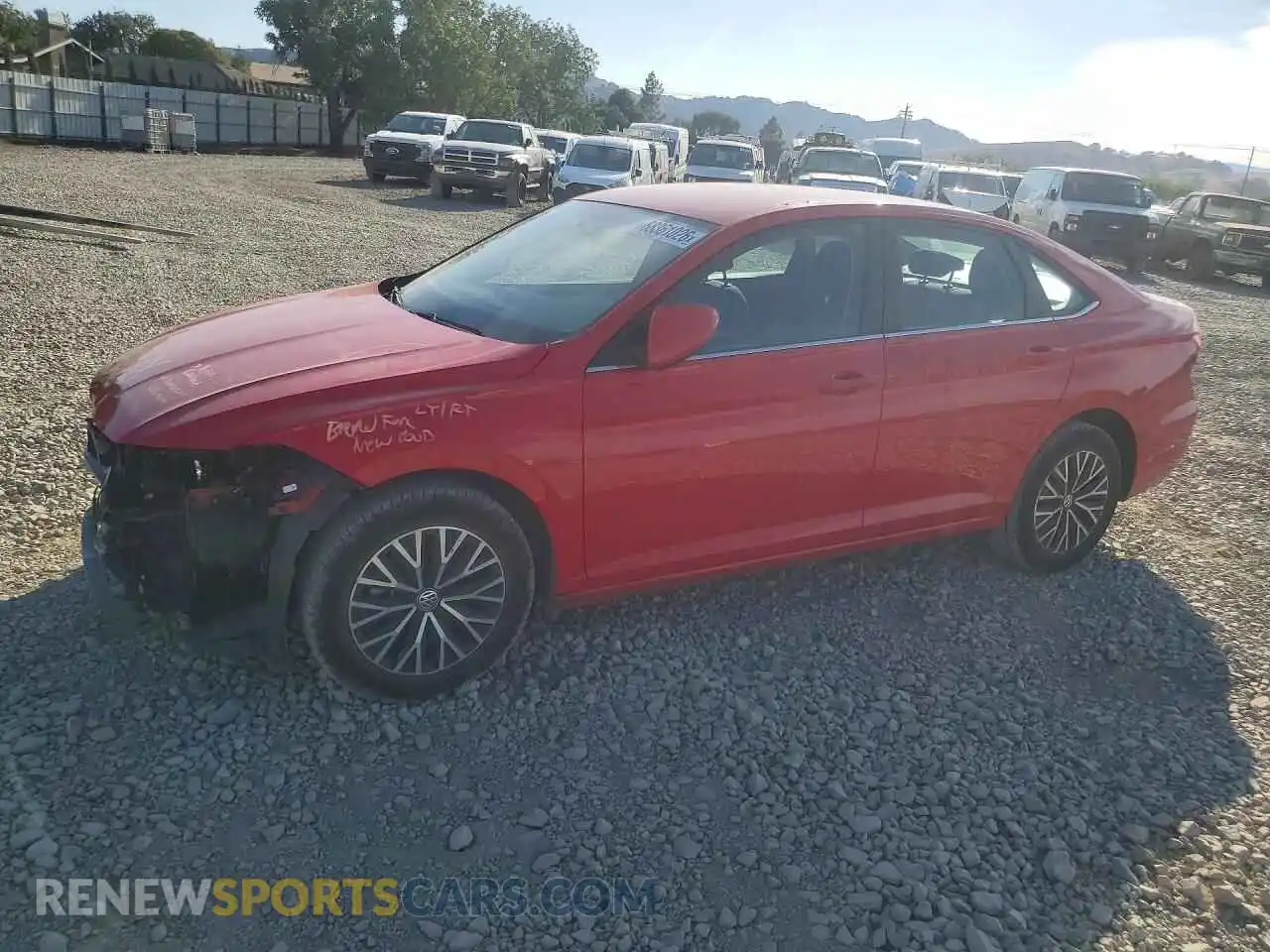 1 Photograph of a damaged car 3VWC57BU4MM082600 VOLKSWAGEN JETTA 2021