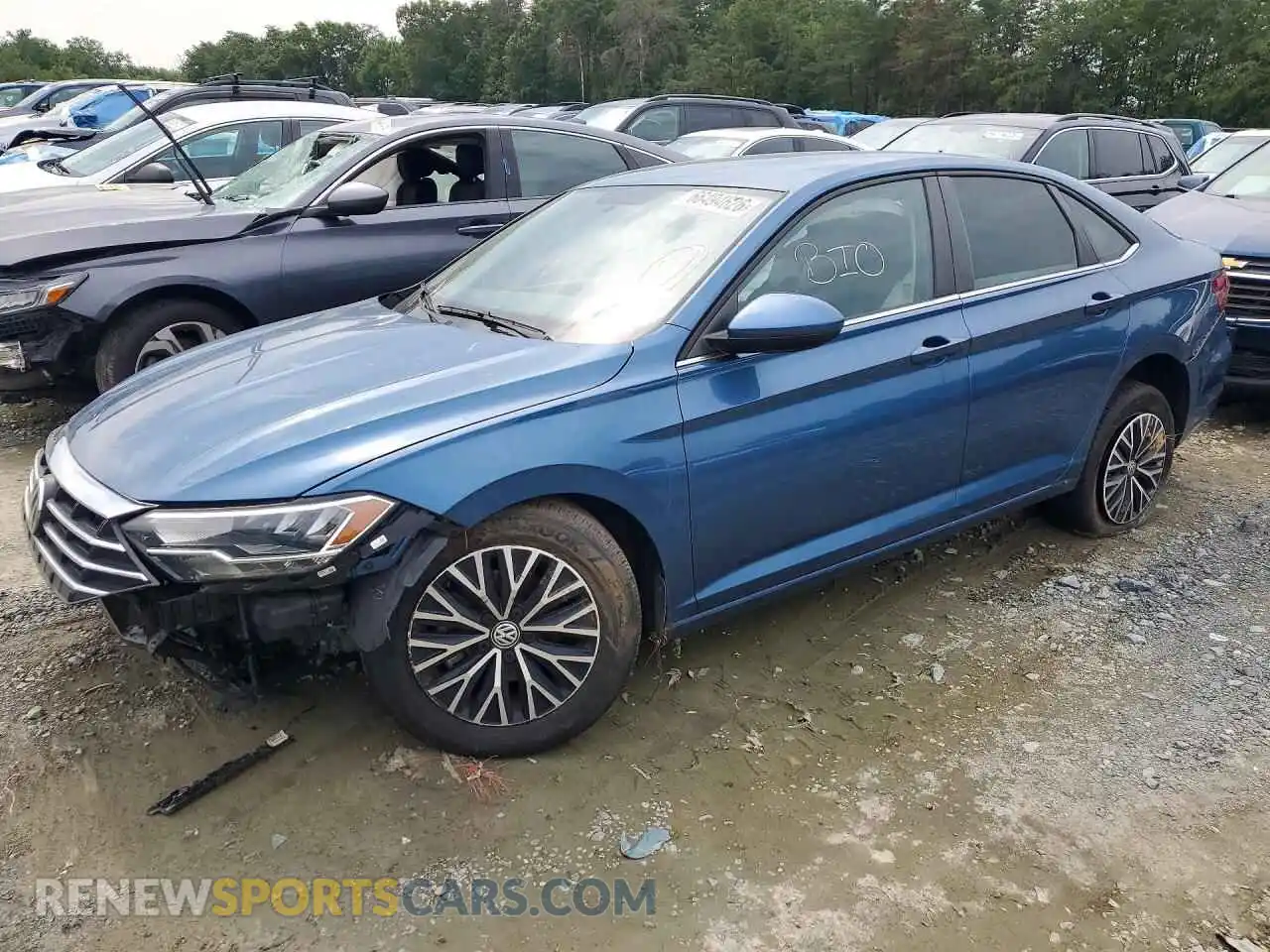 1 Photograph of a damaged car 3VWC57BU4MM086517 VOLKSWAGEN JETTA 2021