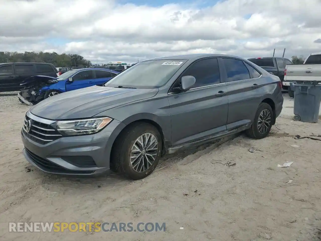 1 Photograph of a damaged car 3VWC57BU5MM064963 VOLKSWAGEN JETTA 2021