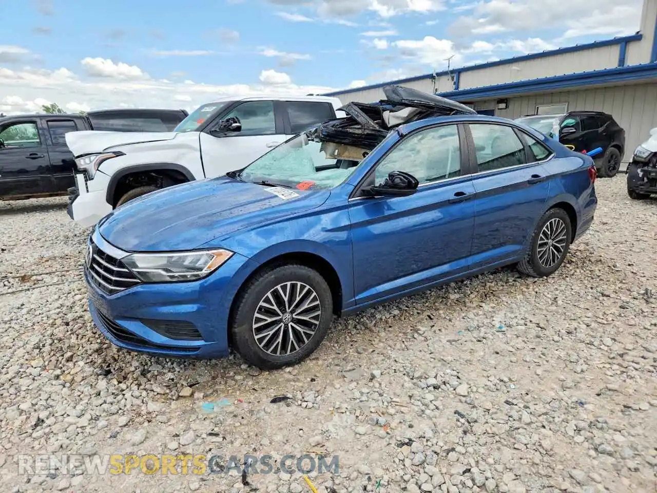 1 Photograph of a damaged car 3VWC57BU5MM092343 VOLKSWAGEN JETTA 2021