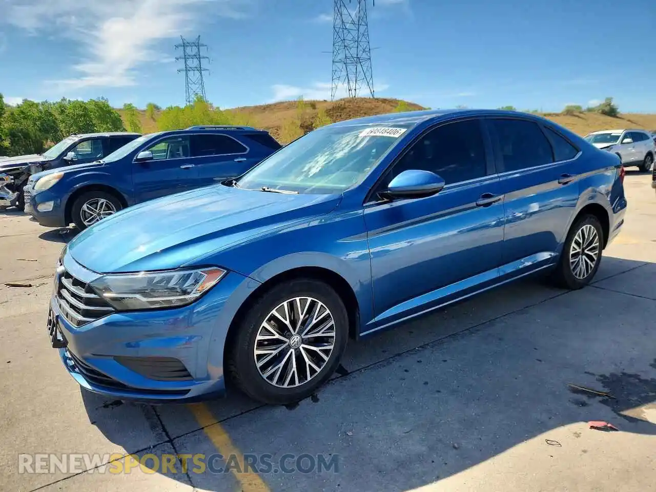 1 Photograph of a damaged car 3VWC57BU6MM008577 VOLKSWAGEN JETTA 2021