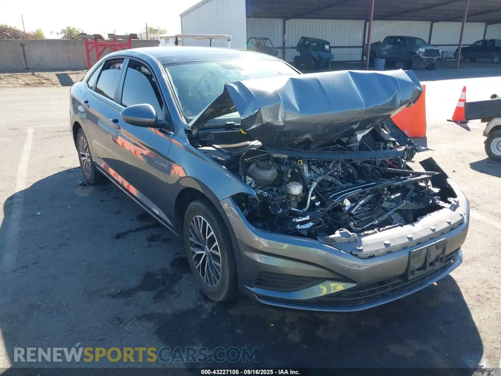 1 Photograph of a damaged car 3VWC57BU6MM091783 VOLKSWAGEN JETTA 2021