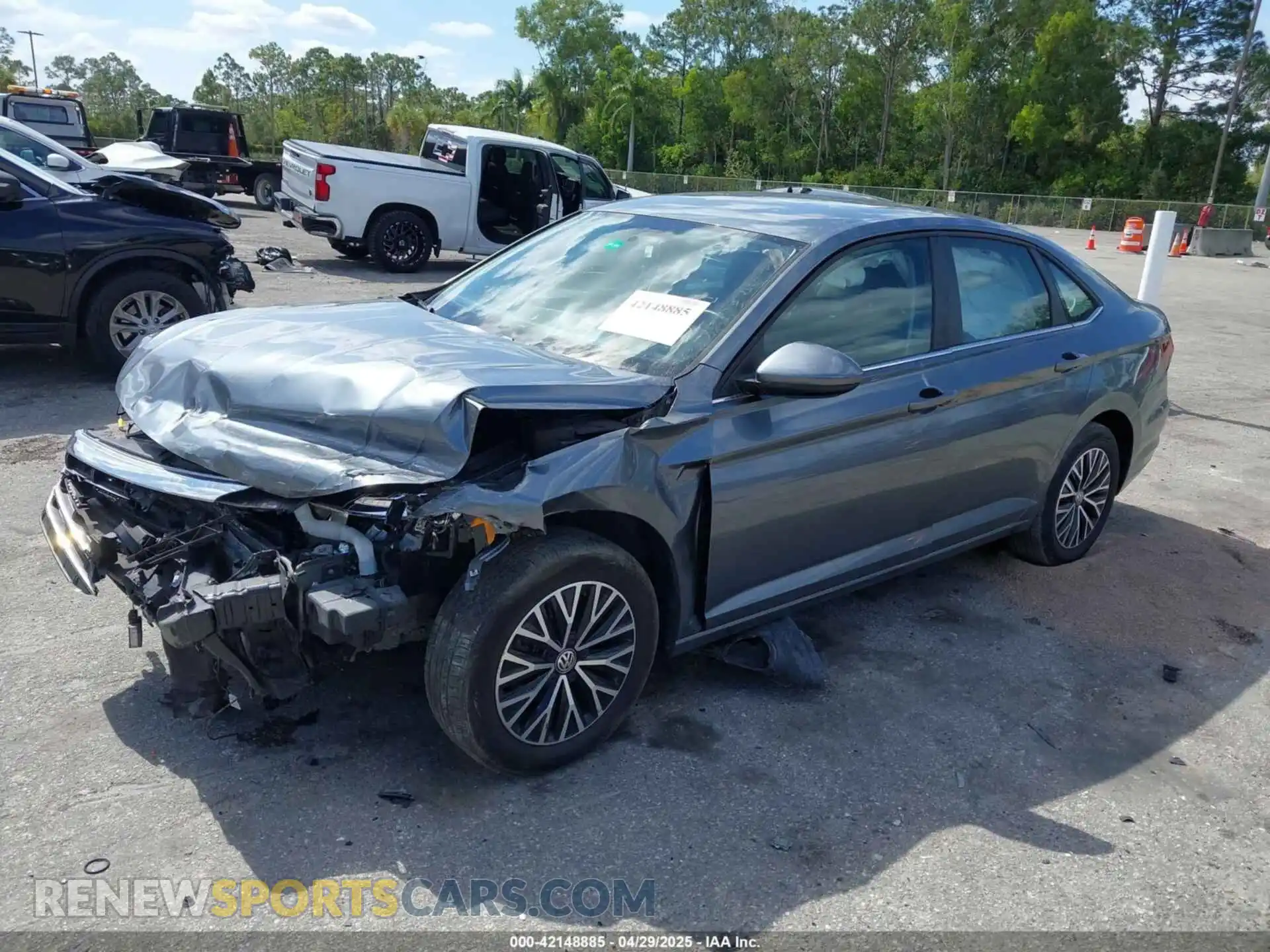 2 Photograph of a damaged car 3VWC57BU7MM013061 VOLKSWAGEN JETTA 2021
