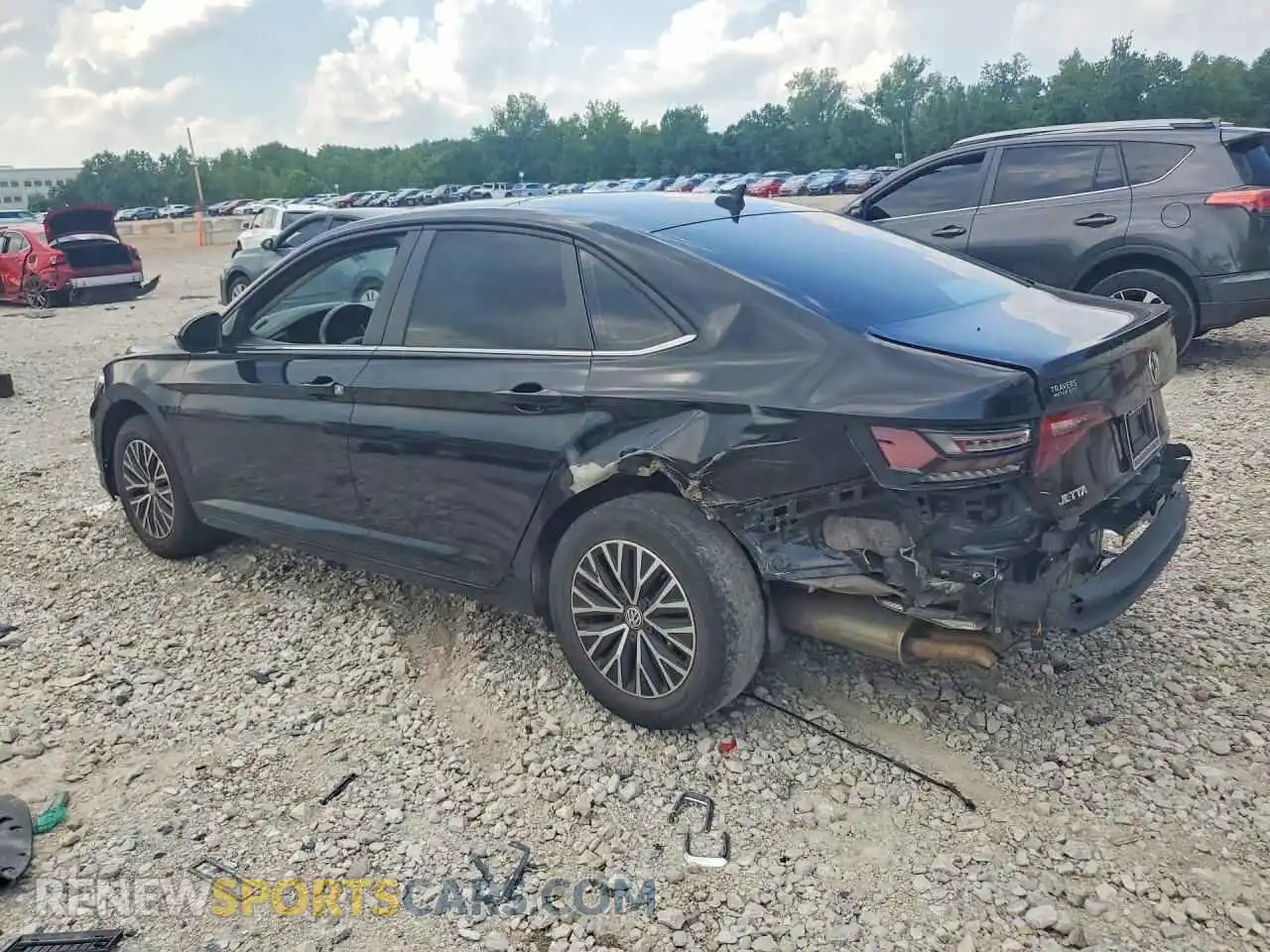 2 fotografías del automóvil dañado 3VWC57BU7MM015134 VOLKSWAGEN JETTA 2021