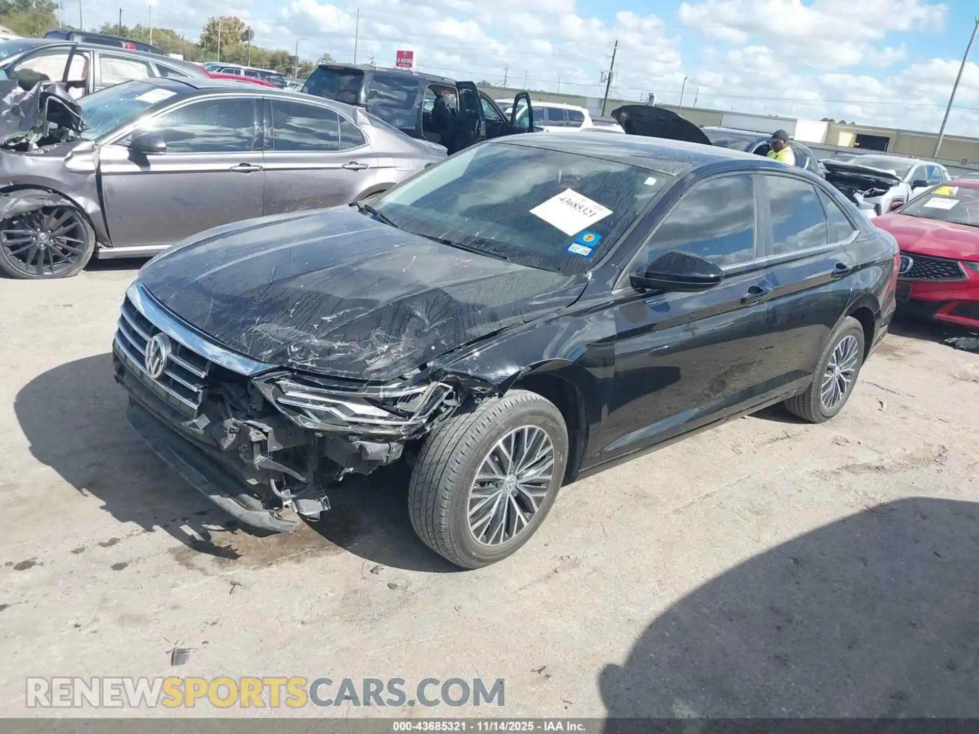 2 Photograph of a damaged car 3VWC57BU7MM017563 VOLKSWAGEN JETTA 2021