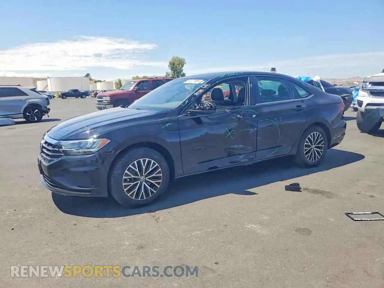 1 Photograph of a damaged car 3VWC57BU7MM053270 VOLKSWAGEN JETTA 2021