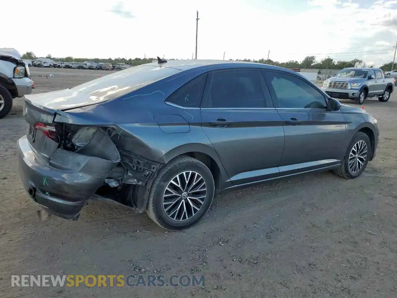 3 Photograph of a damaged car 3VWC57BU7MM080100 VOLKSWAGEN JETTA 2021