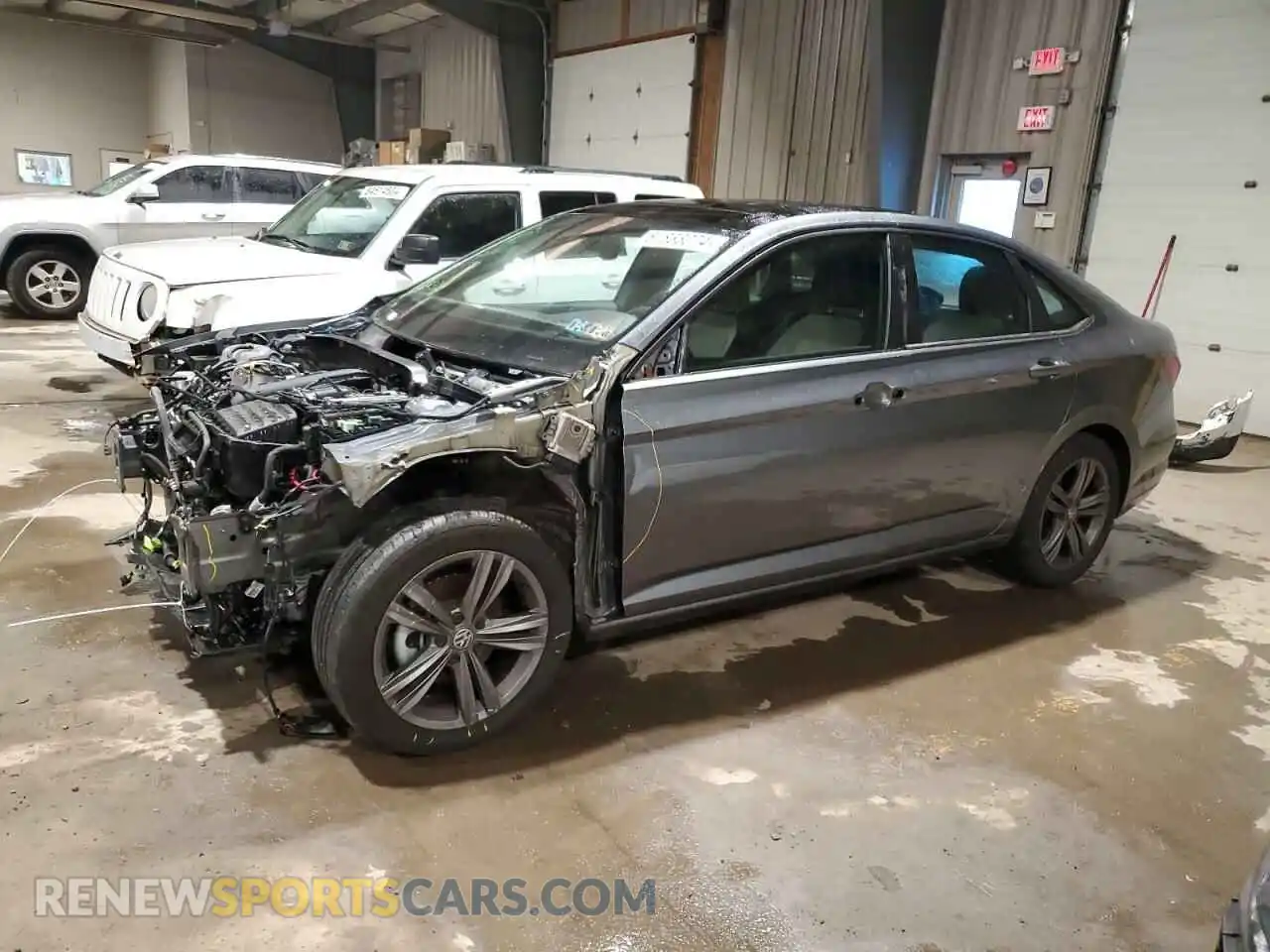 1 Photograph of a damaged car 3VWC57BU8MM050121 VOLKSWAGEN JETTA 2021