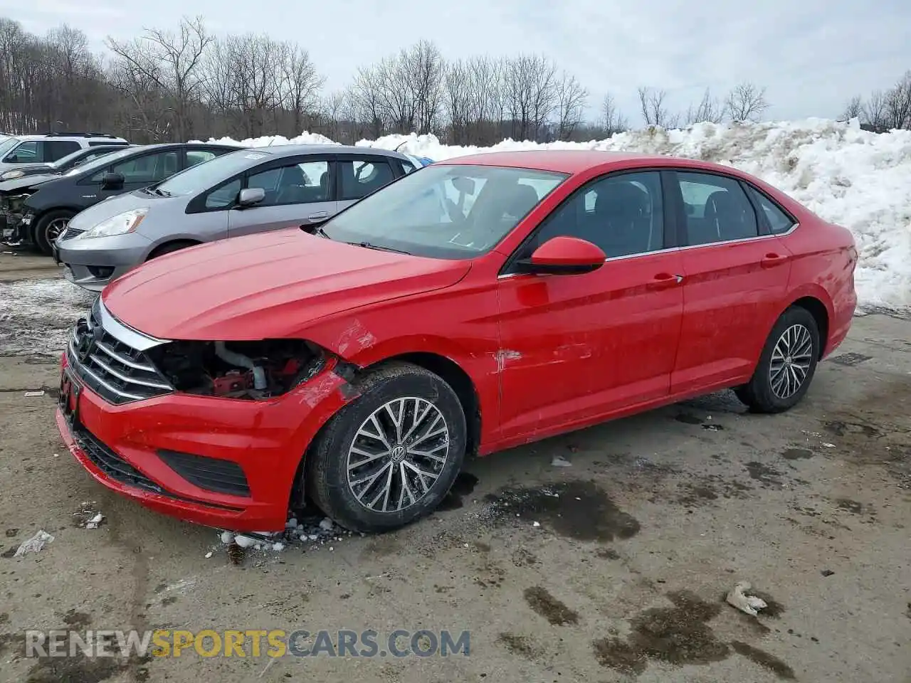 1 Photograph of a damaged car 3VWC57BU8MM104145 VOLKSWAGEN JETTA 2021