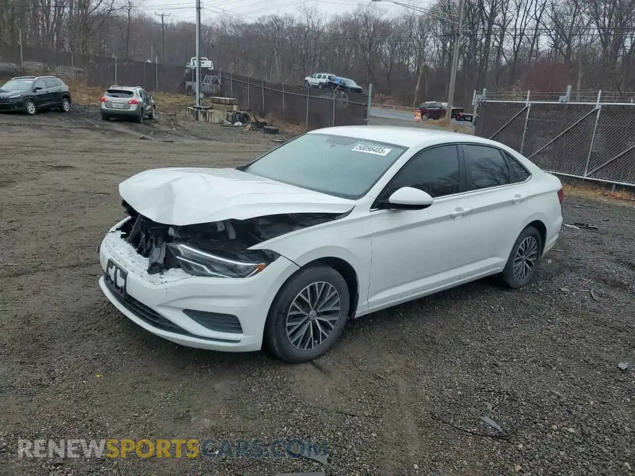 1 Photograph of a damaged car 3VWC57BU9MM007682 VOLKSWAGEN JETTA 2021
