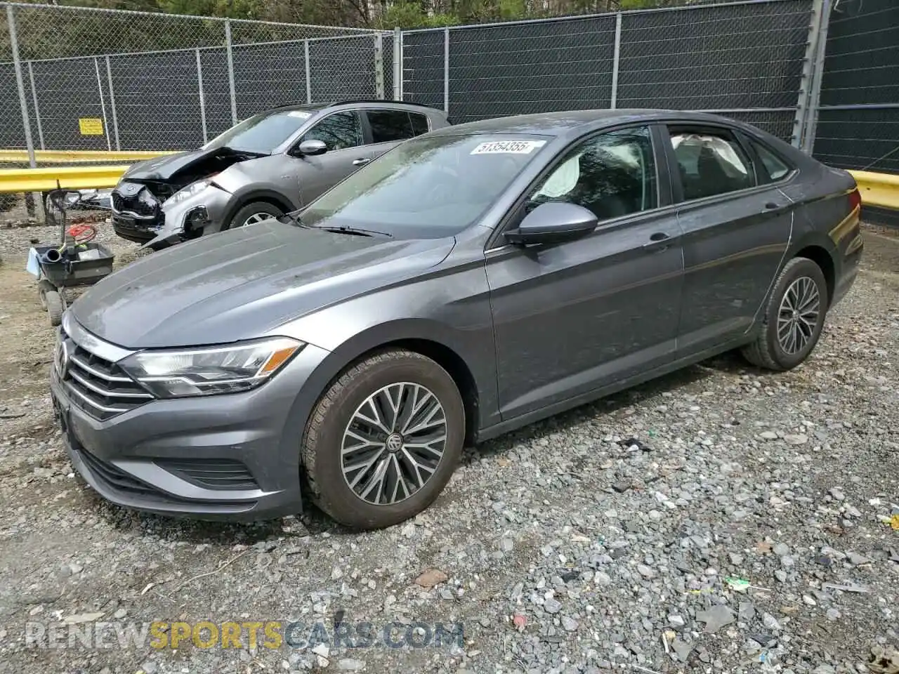 1 Photograph of a damaged car 3VWC57BU9MM019007 VOLKSWAGEN JETTA 2021
