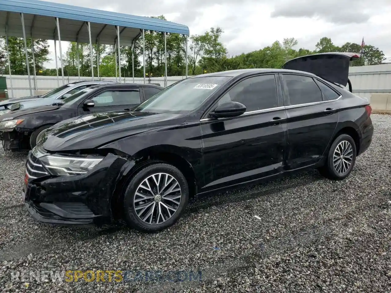 1 Photograph of a damaged car 3VWC57BU9MM089977 VOLKSWAGEN JETTA 2021