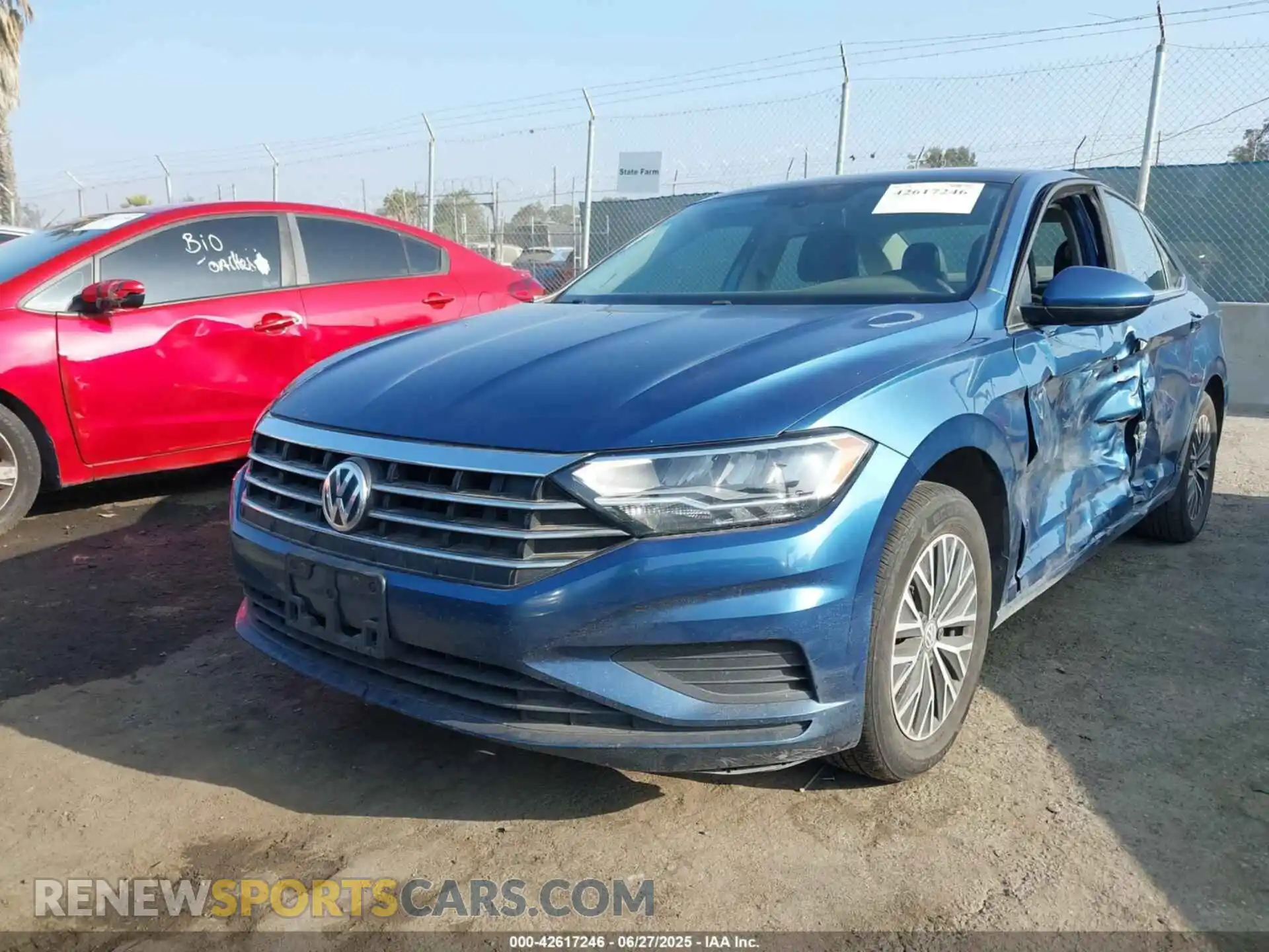 2 Photograph of a damaged car 3VWC57BUXMM046247 VOLKSWAGEN JETTA 2021