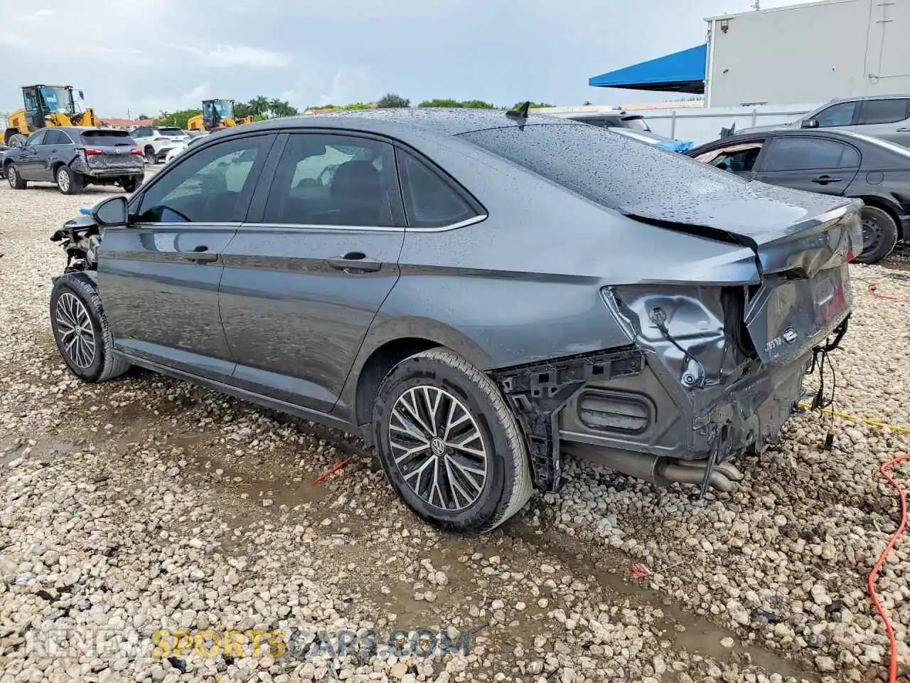 2 fotografías del automóvil dañado 3VWC57BUXMM093102 VOLKSWAGEN JETTA 2021
