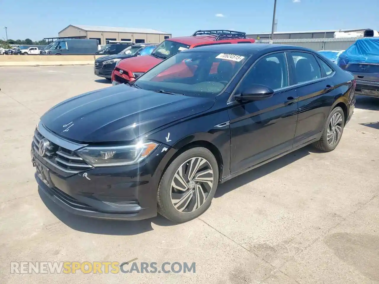 1 Photograph of a damaged car 3VWE57BU0MM003593 VOLKSWAGEN JETTA 2021