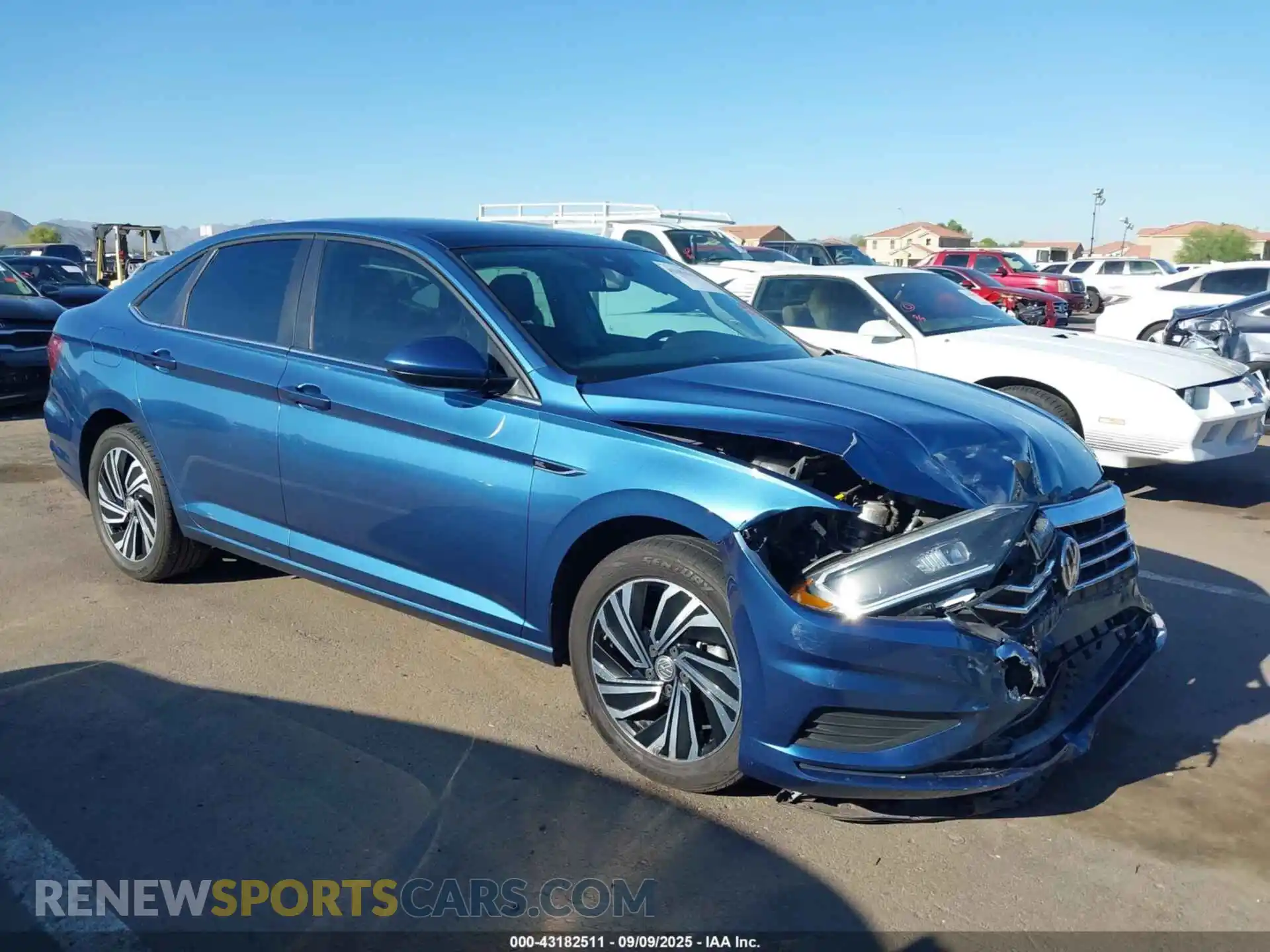1 Photograph of a damaged car 3VWE57BU0MM098754 VOLKSWAGEN JETTA 2021