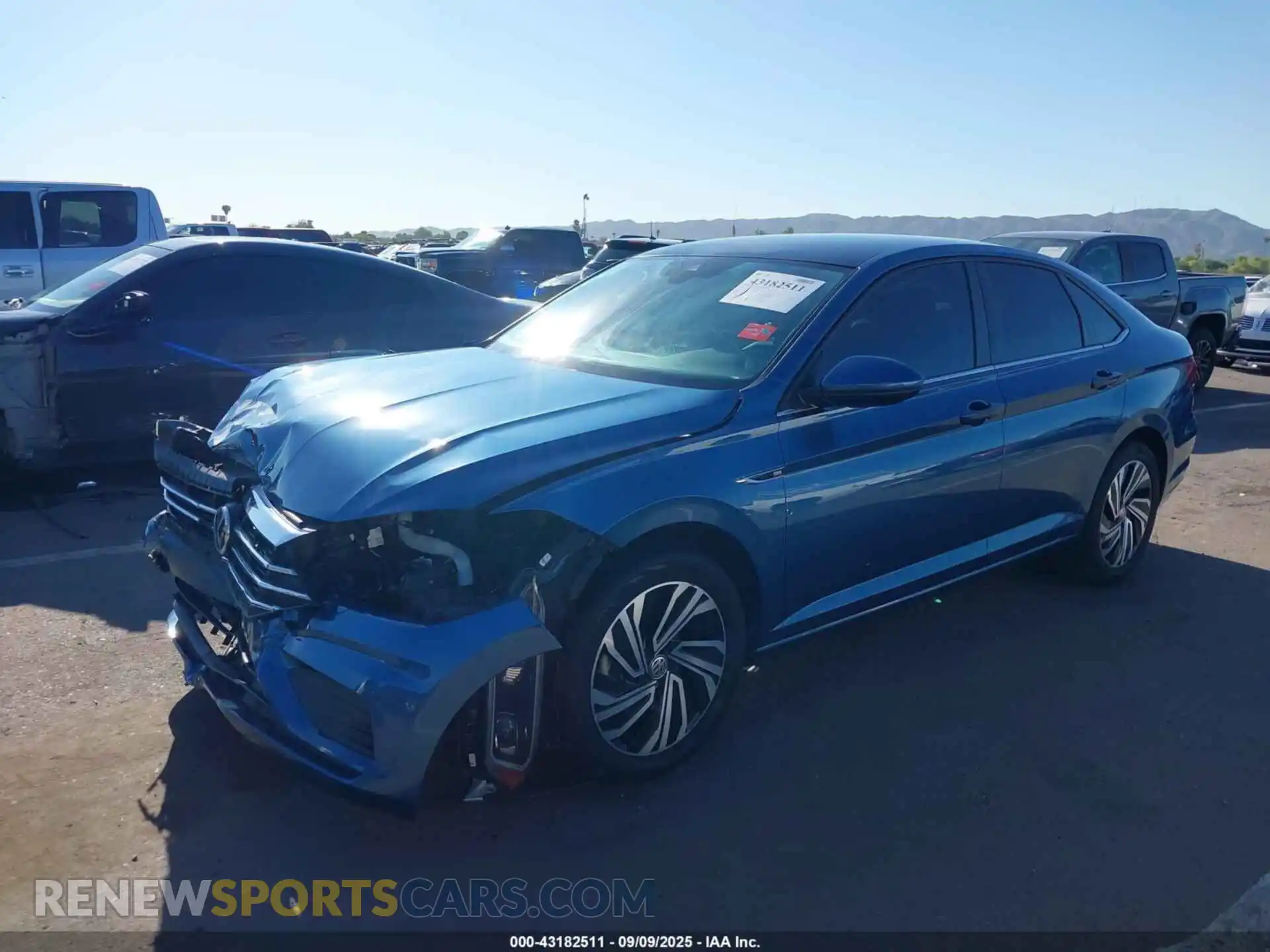 2 Photograph of a damaged car 3VWE57BU0MM098754 VOLKSWAGEN JETTA 2021