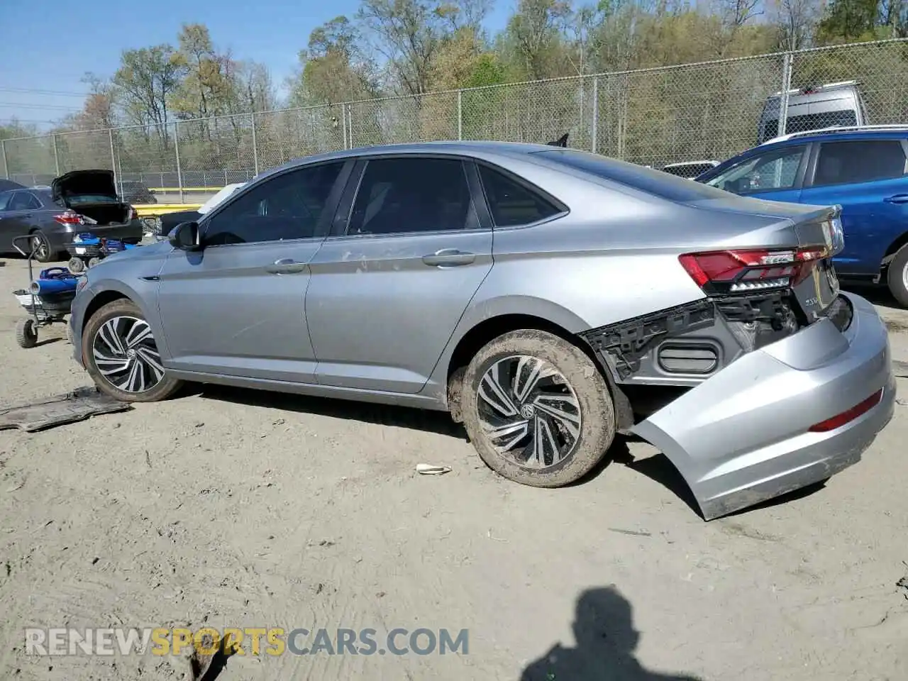 2 Photograph of a damaged car 3VWE57BU1MM030074 VOLKSWAGEN JETTA 2021