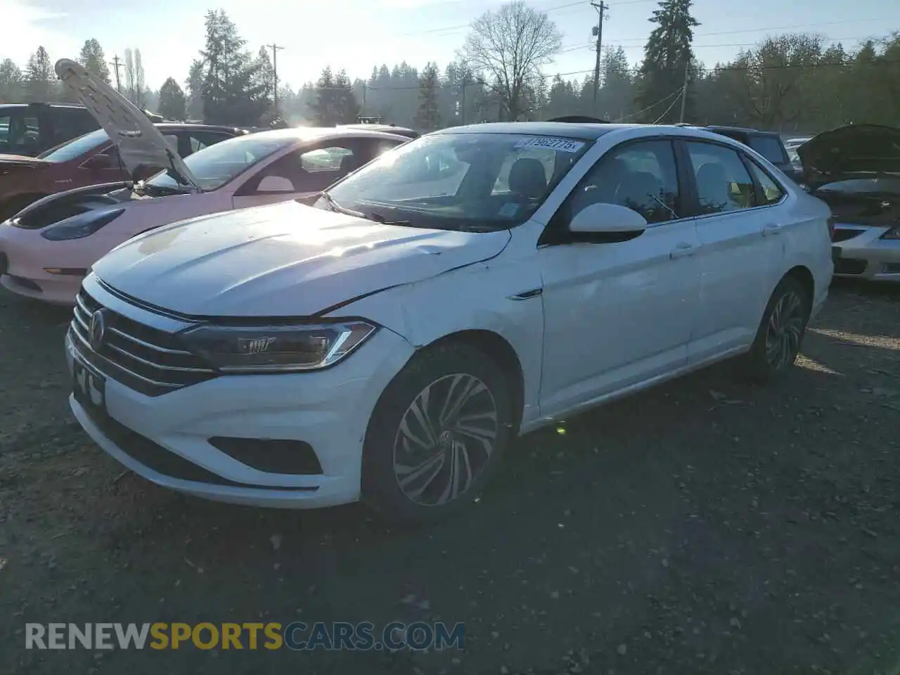 1 Photograph of a damaged car 3VWE57BU3MM019416 VOLKSWAGEN JETTA 2021