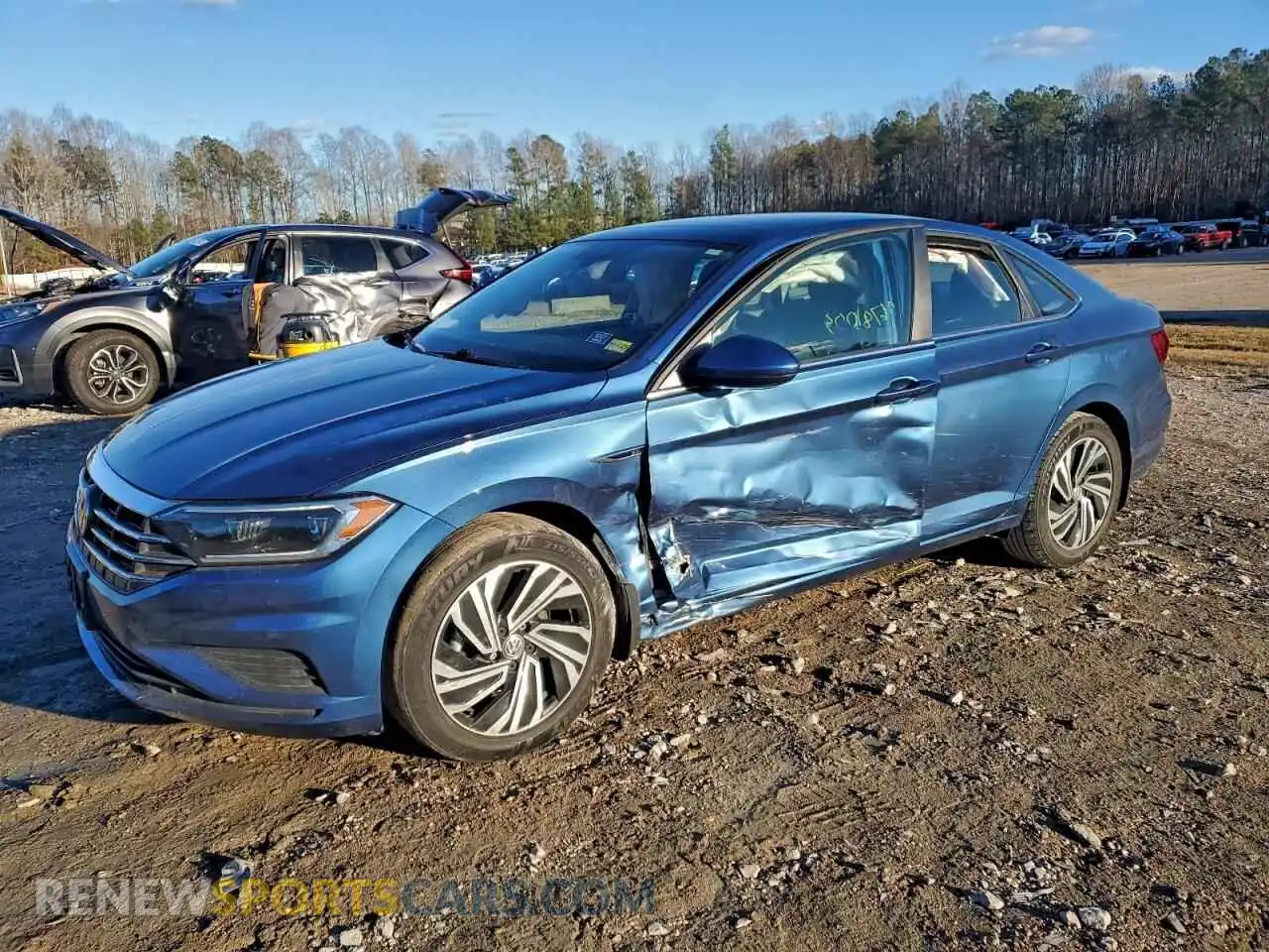1 Photograph of a damaged car 3VWE57BU4MM008845 VOLKSWAGEN JETTA 2021