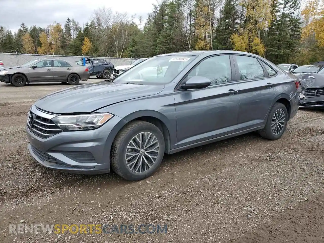 1 fotografías del automóvil dañado 3VWE57BU7MM077917 VOLKSWAGEN JETTA 2021
