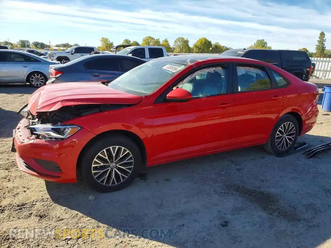 1 fotografías del automóvil dañado 3VWE57BU8MM075187 VOLKSWAGEN JETTA 2021