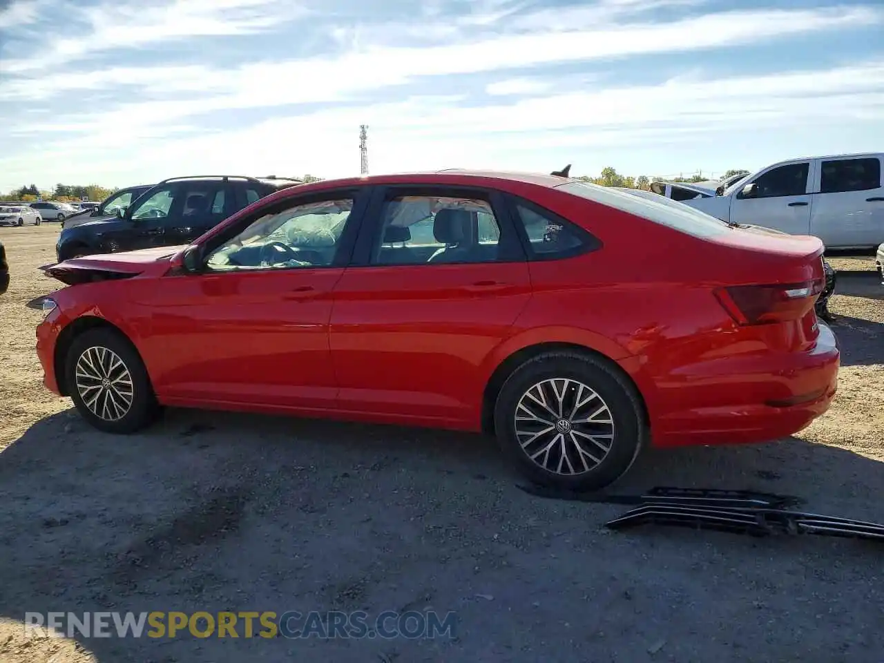 2 fotografías del automóvil dañado 3VWE57BU8MM075187 VOLKSWAGEN JETTA 2021