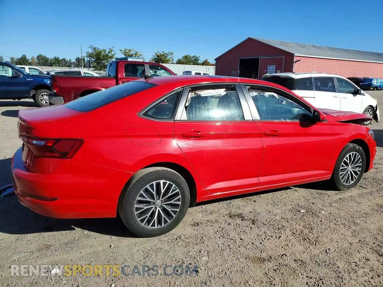 3 fotografías del automóvil dañado 3VWE57BU8MM075187 VOLKSWAGEN JETTA 2021