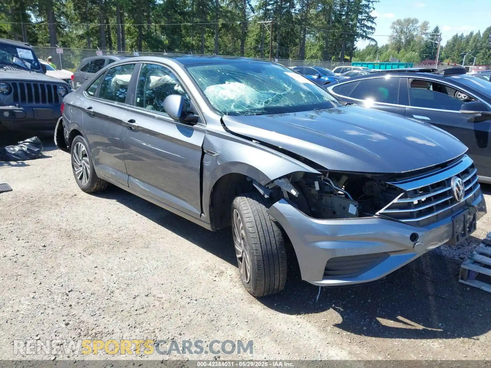 1 Photograph of a damaged car 3VWE57BU9MM098736 VOLKSWAGEN JETTA 2021
