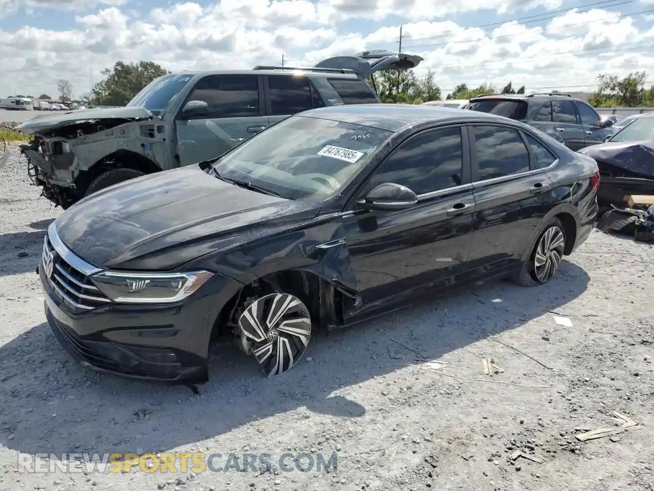 1 Photograph of a damaged car 3VWG57BU1MM070583 VOLKSWAGEN JETTA 2021