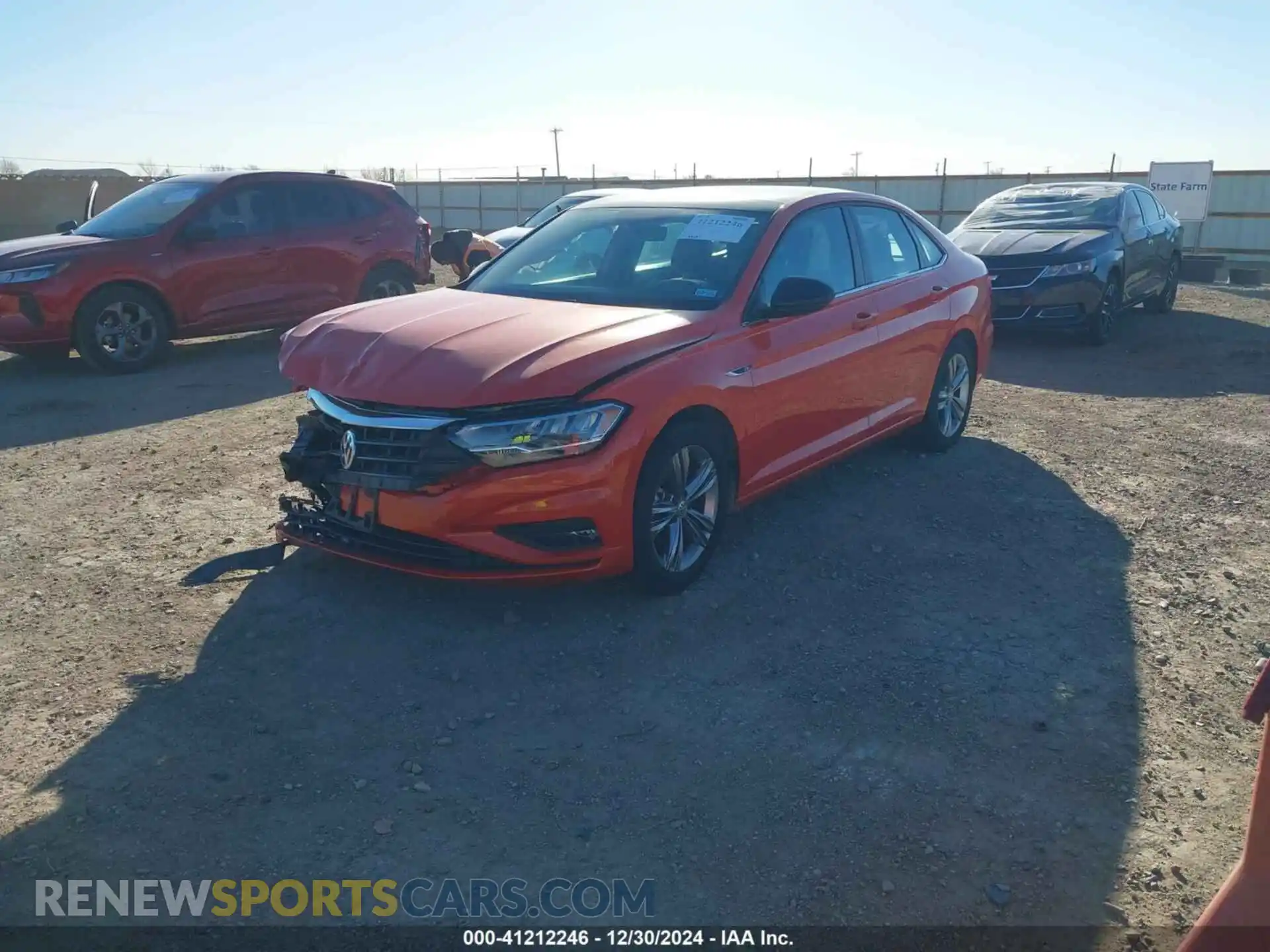 2 Photograph of a damaged car 3VWN57BU8MM095553 VOLKSWAGEN JETTA 2021