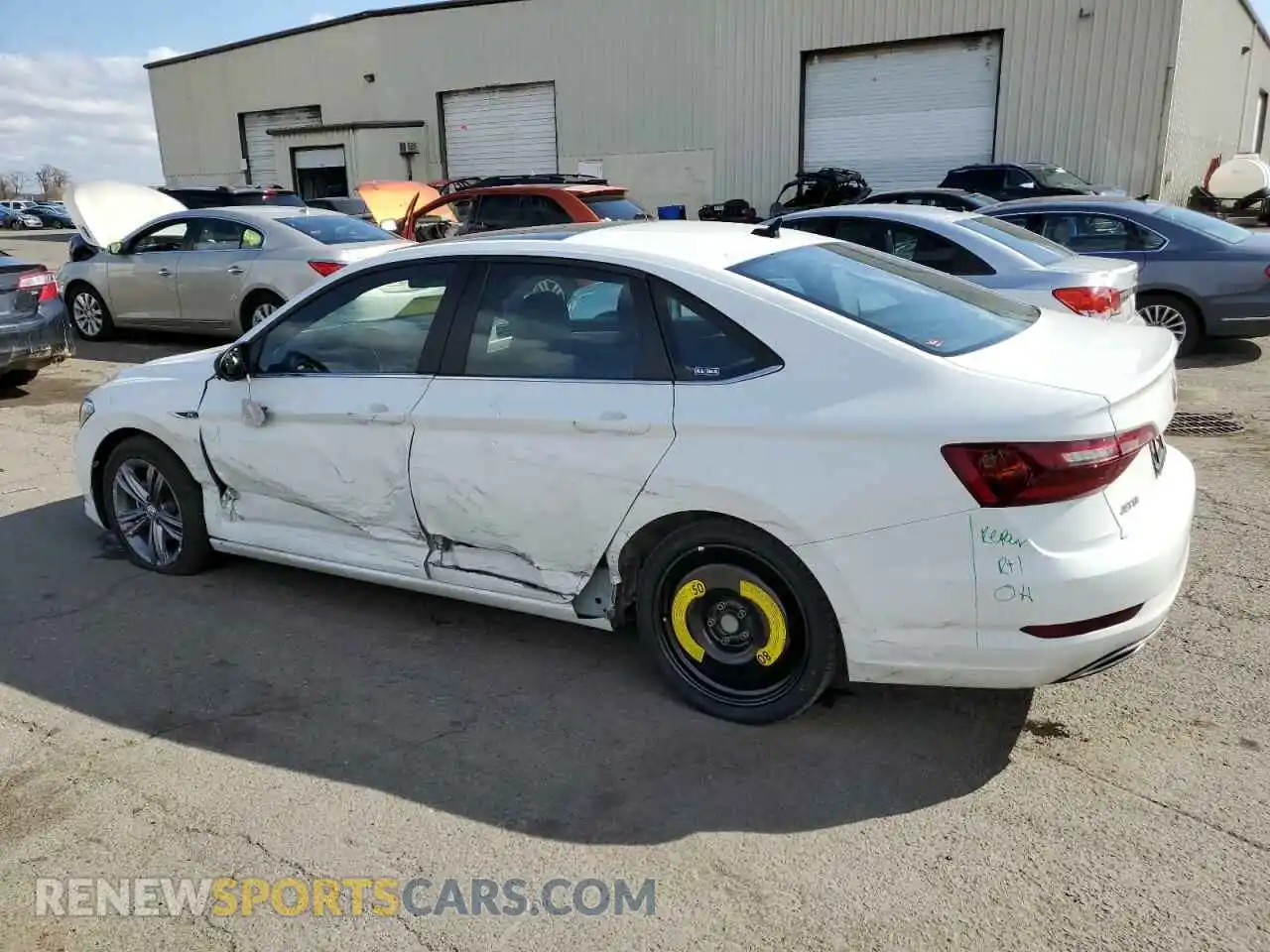 2 fotografías del automóvil dañado 3VWN57BUXMM056270 VOLKSWAGEN JETTA 2021