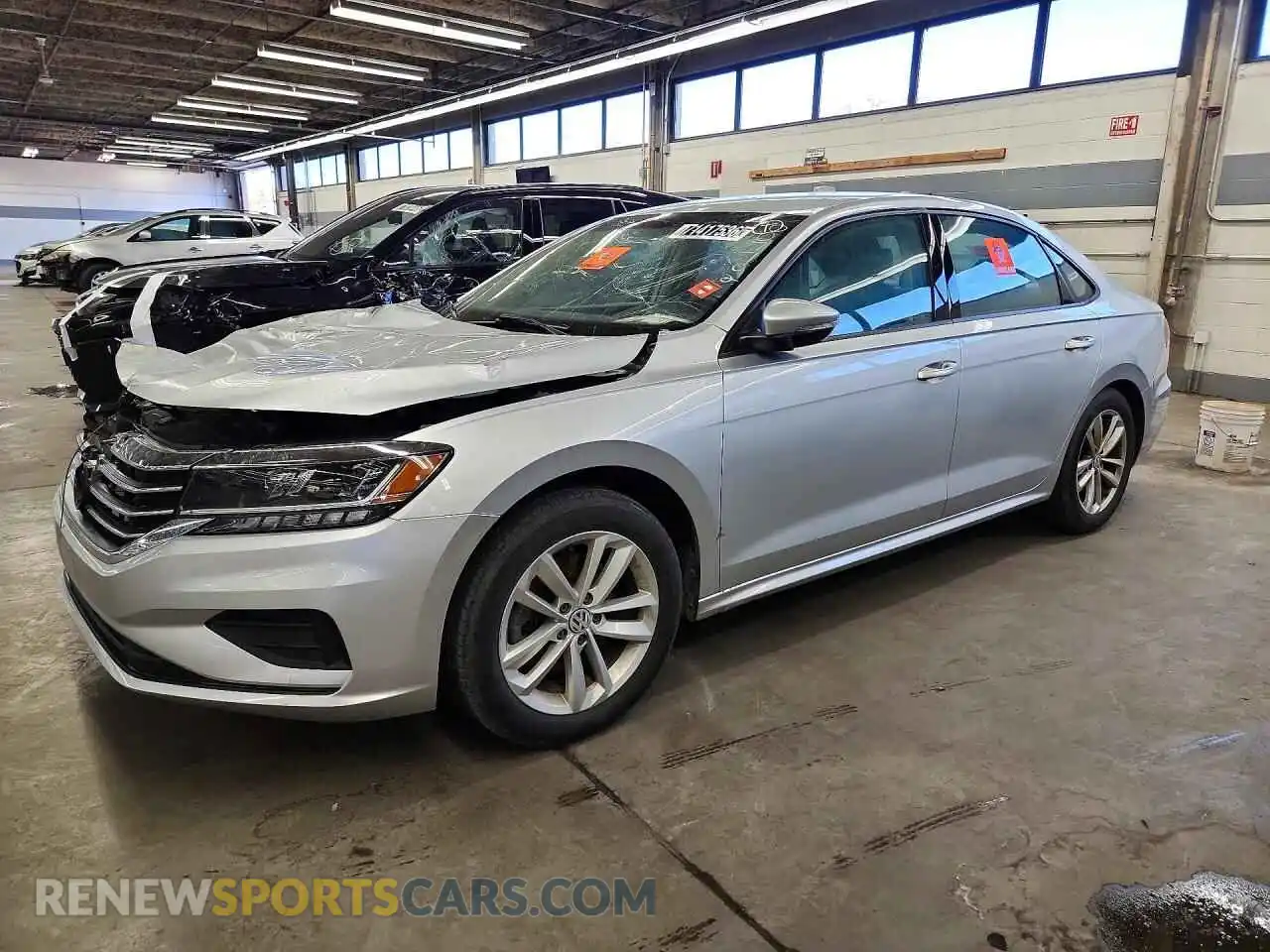1 Photograph of a damaged car 1VWAA7A34MC007702 VOLKSWAGEN PASSAT 2021