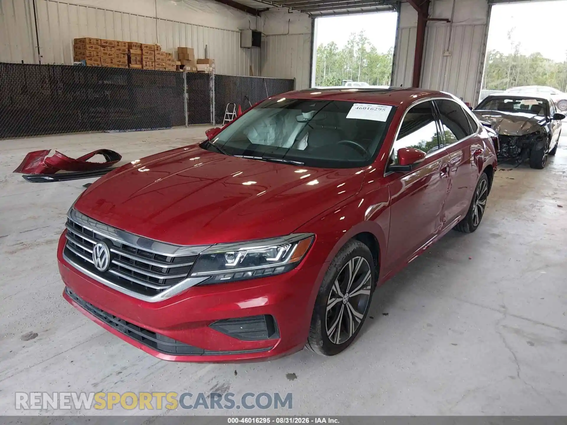 2 fotografías del automóvil dañado 1VWSA7A33NC007289 VOLKSWAGEN PASSAT 2022