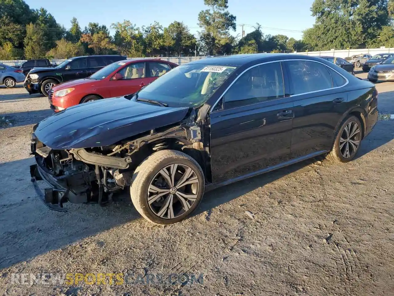 1 Photograph of a damaged car 1VWSA7A38NC004257 VOLKSWAGEN PASSAT 2022