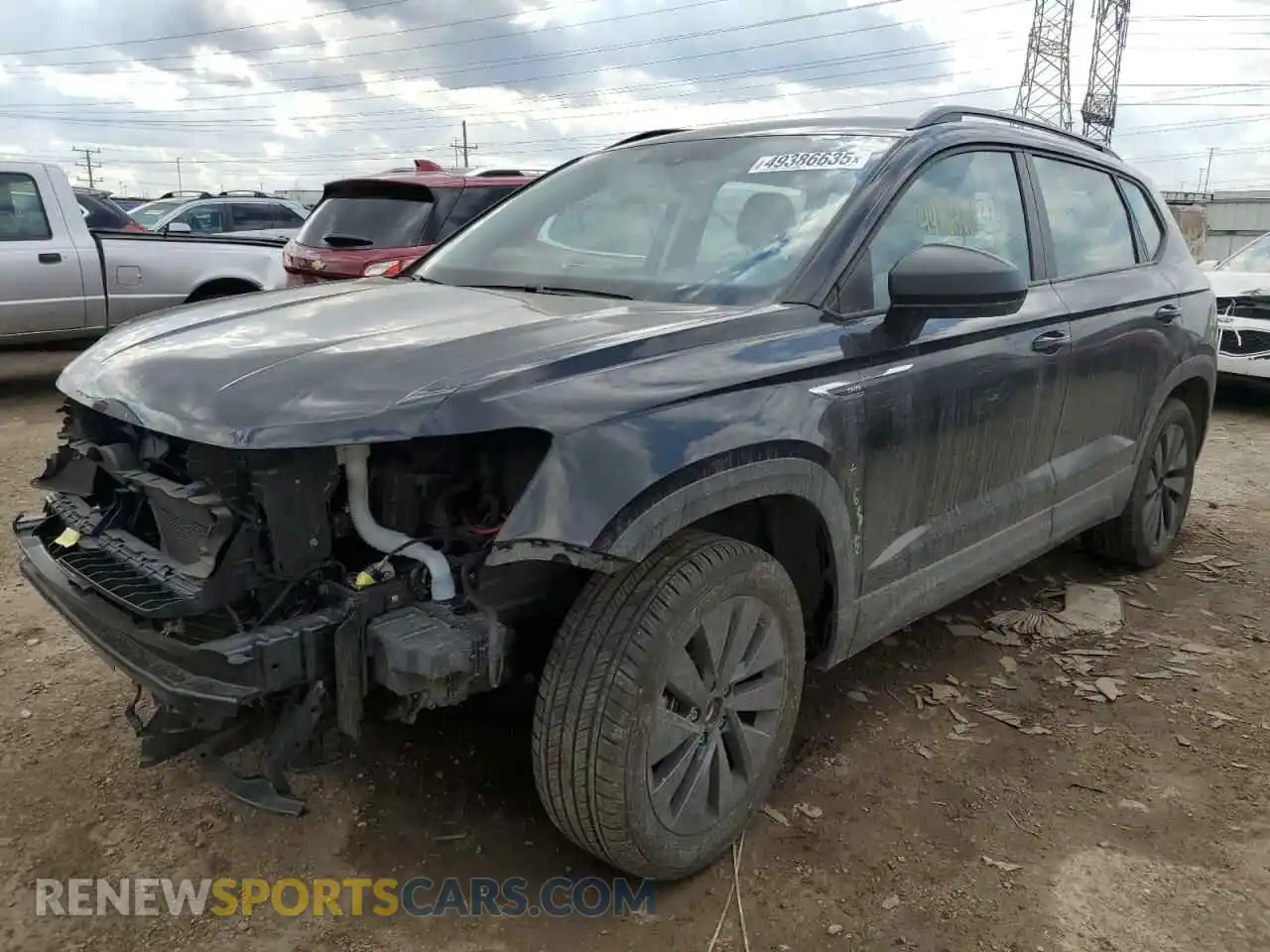 1 Фотография поврежденного автомобиля 3VVCX7B24PM373552 VOLKSWAGEN TAOS S 2023