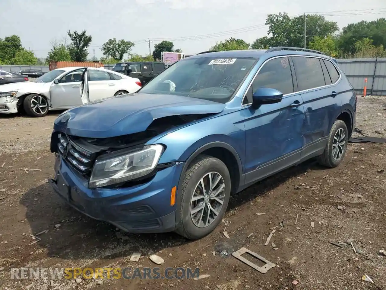 1 Photograph of a damaged car 3VV3B7AX7KM083133 VOLKSWAGEN TIGUAN 2019