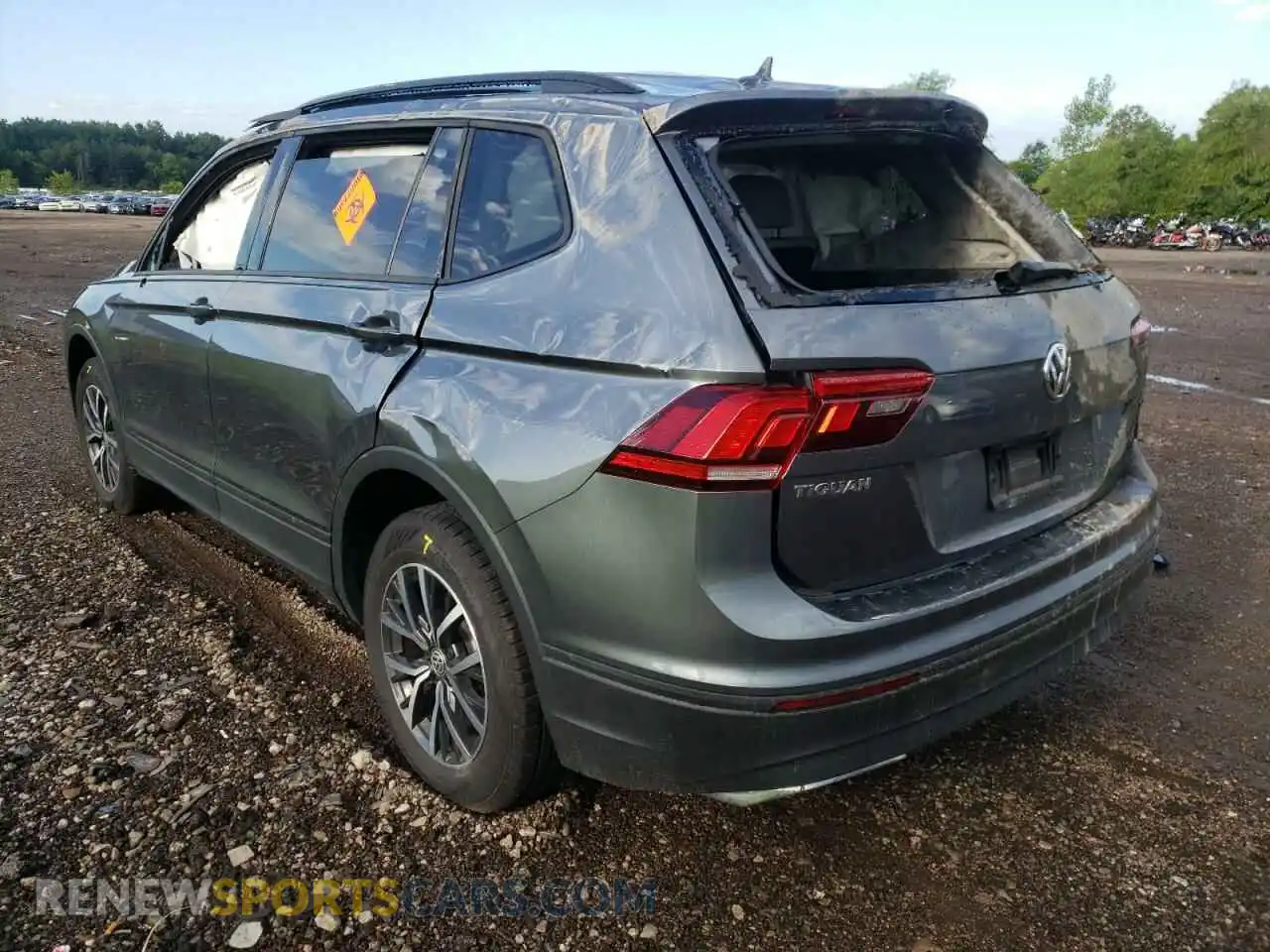 3 Photograph of a damaged car 3VV0B7AX0MM136289 VOLKSWAGEN TIGUAN 2021