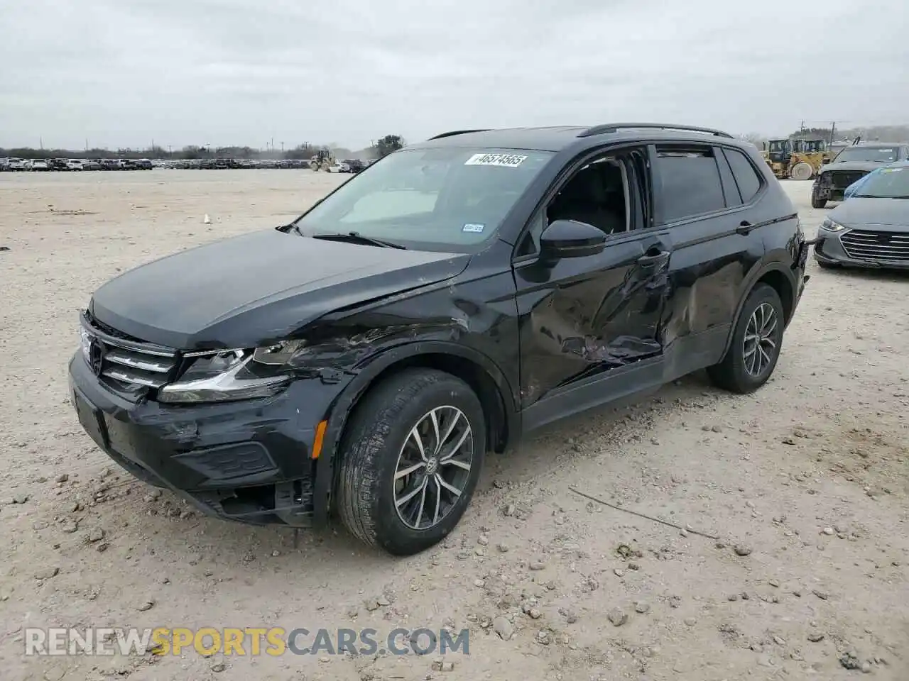 1 Photograph of a damaged car 3VV0B7AX7MM016358 VOLKSWAGEN TIGUAN 2021
