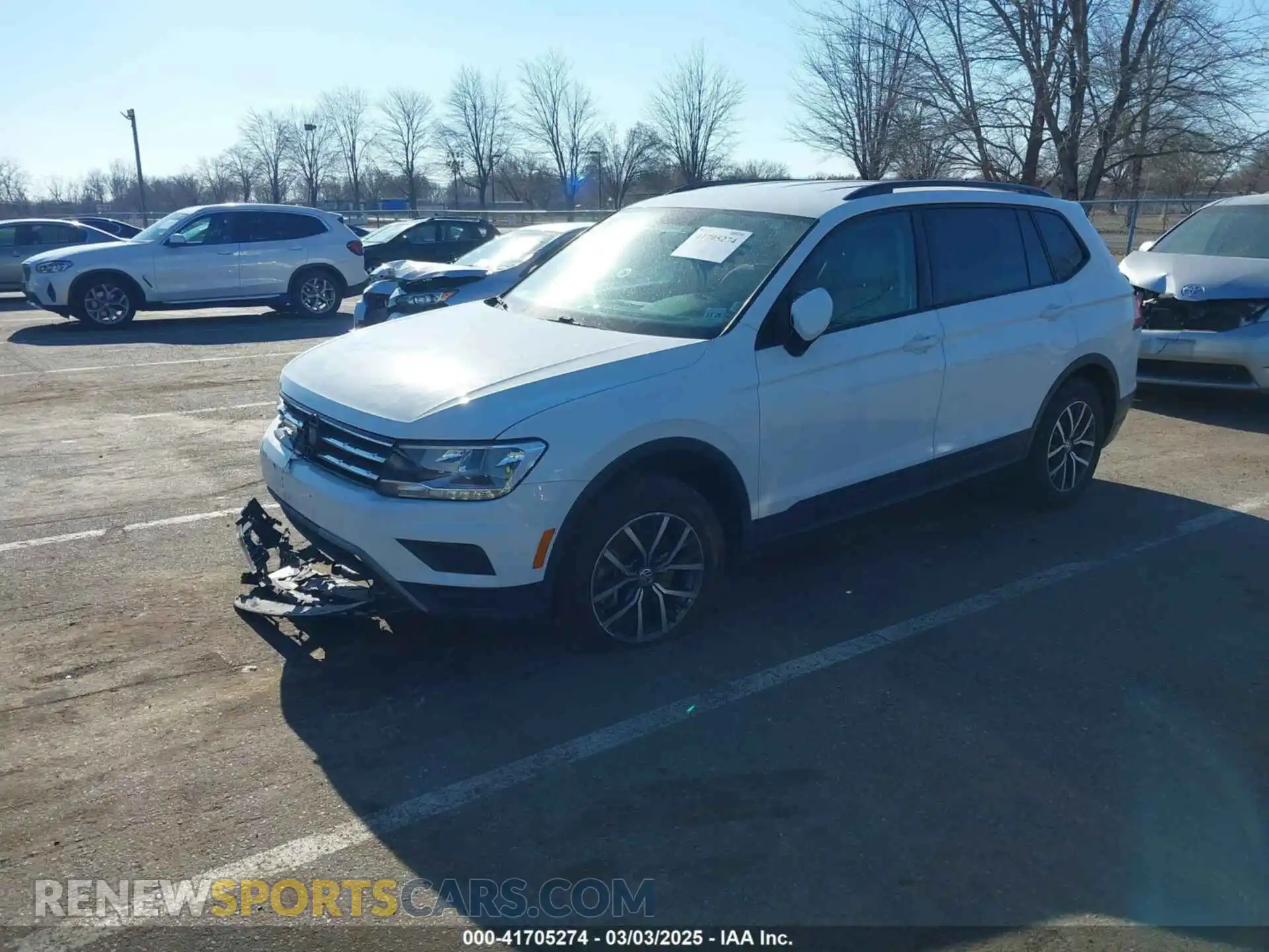 2 Photograph of a damaged car 3VV1B7AX0MM019574 VOLKSWAGEN TIGUAN 2021