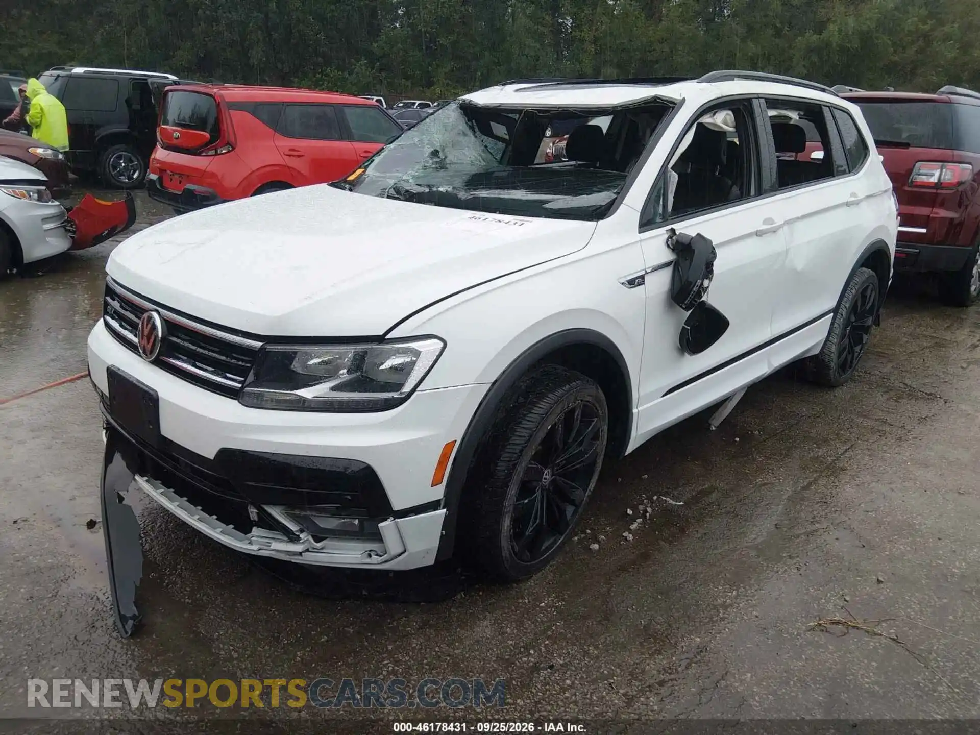 2 fotografías del automóvil dañado 3VV2B7AX2MM088450 VOLKSWAGEN TIGUAN 2021