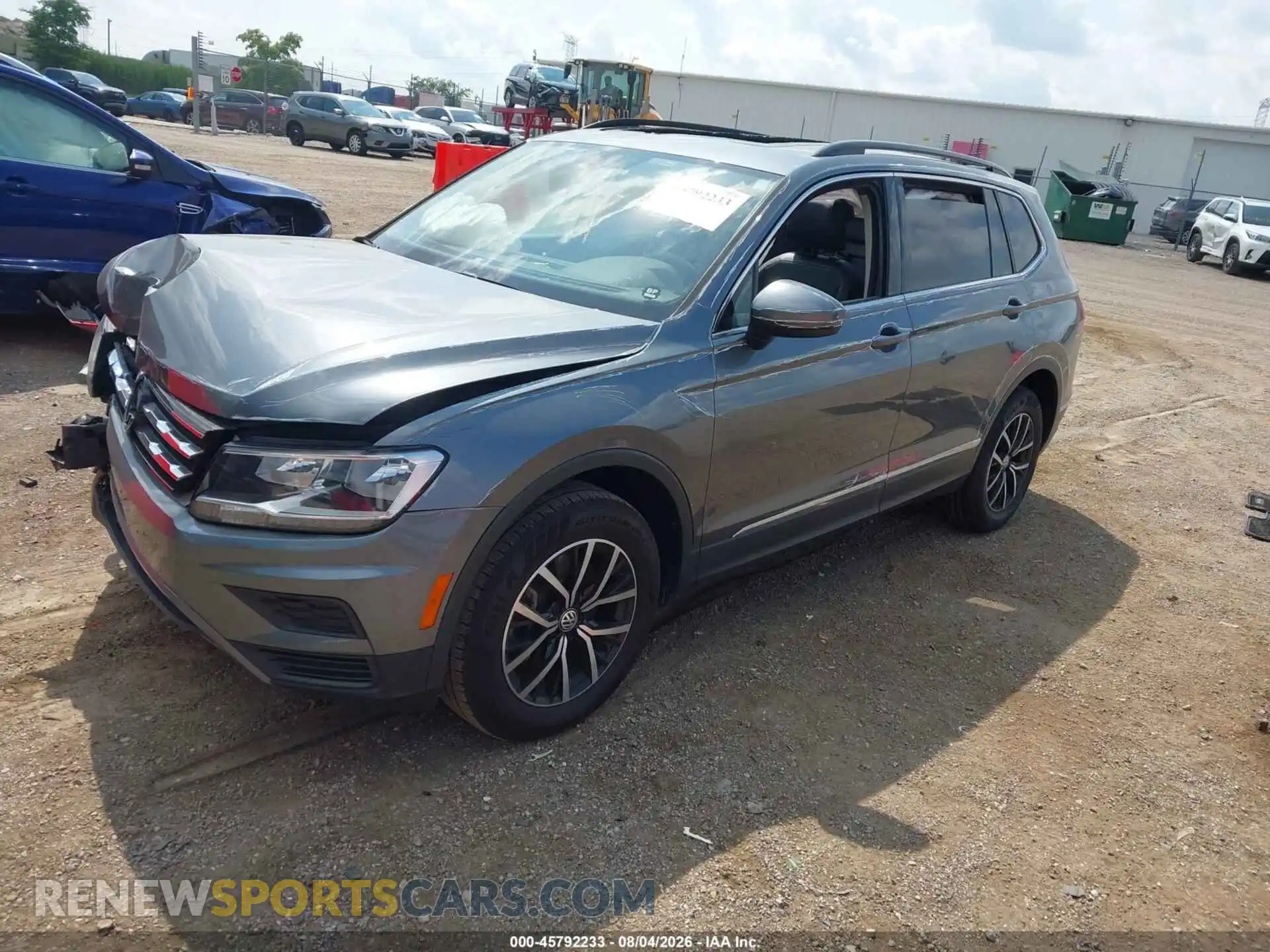 2 fotografías del automóvil dañado 3VV2B7AX2MM092773 VOLKSWAGEN TIGUAN 2021