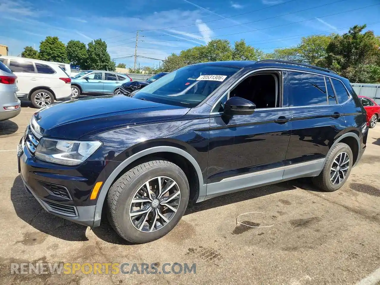 1 Photograph of a damaged car 3VV2B7AX2MM096984 VOLKSWAGEN TIGUAN 2021