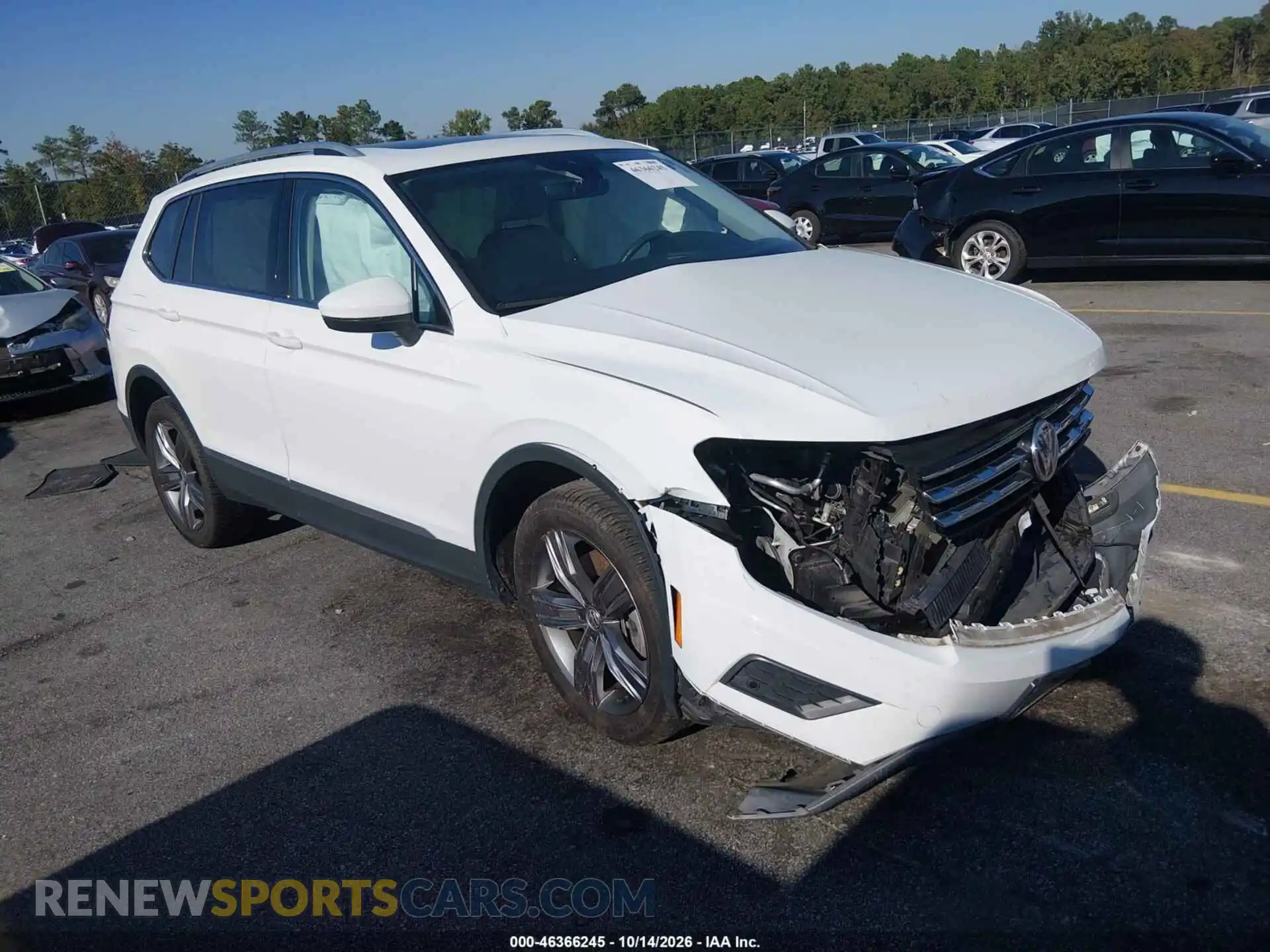 1 Photograph of a damaged car 3VV2B7AX2MM121866 VOLKSWAGEN TIGUAN 2021